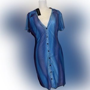 NWT MOTEL Button Shirt Dress. Size XL